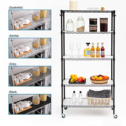 Transparent Wire Shelf Liner Set of 4 - 24x48 Inches Heavy Duty Waterproof