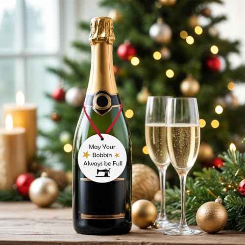 Christmas Ornaments for Sewing Lover Women - Quilting and Seamstress Gifts - Funny Inspirational Ceramic Ornament for Quilters, Designers, Mom, Grandma