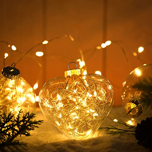 Round Christmas Ornament Cap Replacement Hangers - Gold and Silver Caps for Christmas Tree Ceramic, Glass, Porcelain Top Hanging Ornaments (50 Pieces)