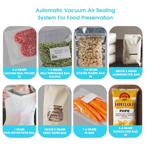Blue 8 Inch Impulse Sealer for Plastic Bags - Manual Heat Sealing Machine