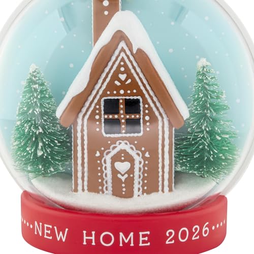Hallmark Gingerbread 2026 Gingerbread House Snow Globe Ornament - New Home Year-Dated