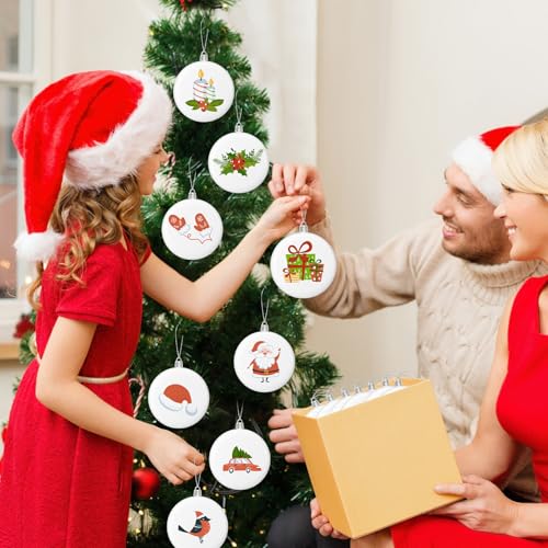 100 Pcs 4 Inch White Matte Christmas Ornament Balls - DIY Holiday Decor