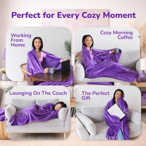 Purple Dream Wearable Blanket for Women & Men - Dorm Room Gift