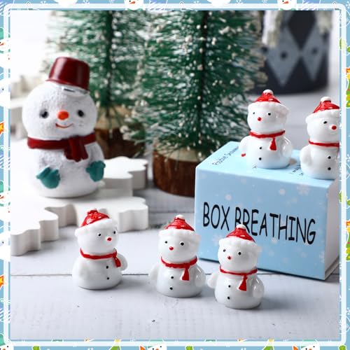 Cinnvoice 50 Sets Snowman Inspirational Gifts with Boxes – Bulk Employee Encouragement