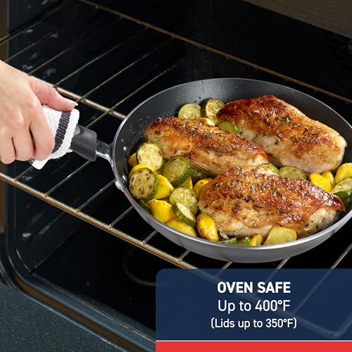T-Fal 12-Inch Experience Nonstick Fry Pan with Lid, Induction & Oven Safe