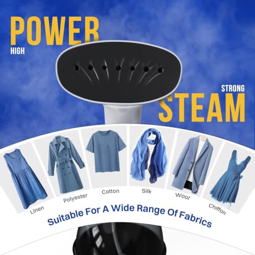 Portable 1350W Handheld Garment Steamer with 400ML Tank - Travel & Home Use