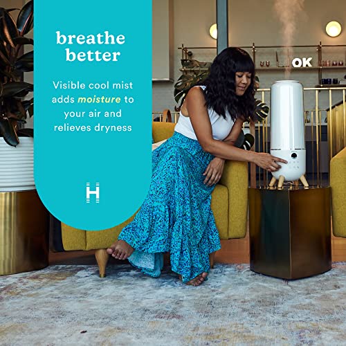 Homedics Ultrasonic Cool Mist Humidifier for Large Room 426 sq ft - Quiet Bedroom & Family Use