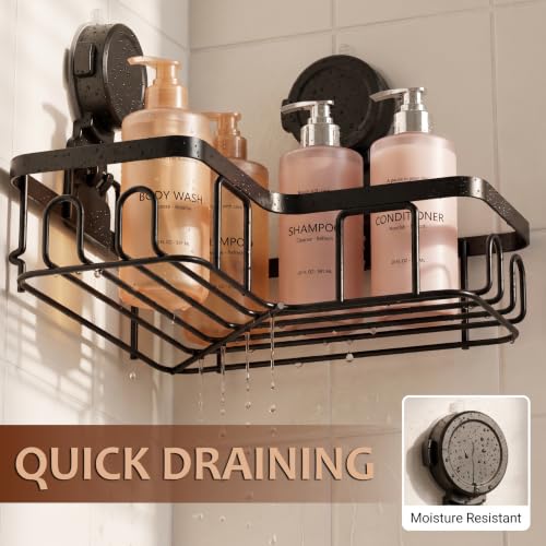 Moforoco Corner Shower Caddy with Suction Cups Stainless Steel Bathroom Organizer