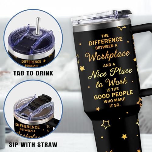 Retirement Gifts for Women Workplace 30 Oz Stainless Steel Tumbler - Mom Sister Best Friend