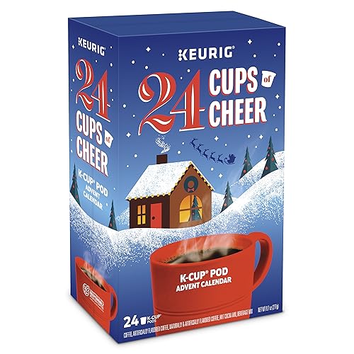 Keurig Advent Calendar Variety Pack - 24 Single Serve K-Cup Coffee Pods