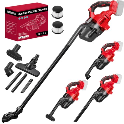 Cordless Vacuum Cleaner with Milwaukee 18V Battery Compatibility - Lightweight & Powerful