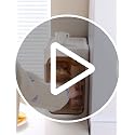 White 2-Tier Slim Bathroom Storage Cabinet - Foldable & Movable