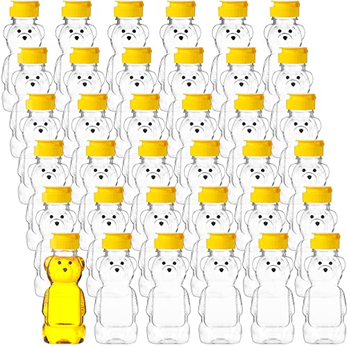 Thenshop 36 Pcs Honey Bear Bottles Plastic Empty Squeeze Jars,240 Ml/