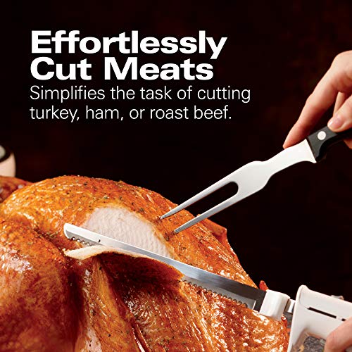 Hamilton Beach Electric Carving Knife Set with Stainless Steel Blades & Storage Case