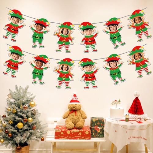 Christmas Elf DIY Photo Banner - Holiday Party Decor & Classroom Bulletin Board