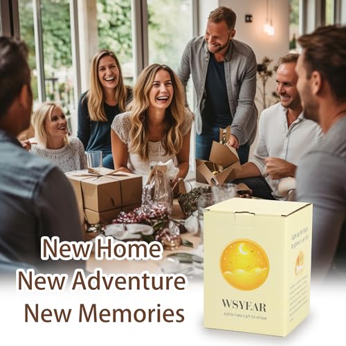 WSYEAR House Warming Gifts New House Decor, Table Lamp Best Housewarming Gifts 2025 New Home Gift Ideas Women Couple, New Home New Adventure New Memories