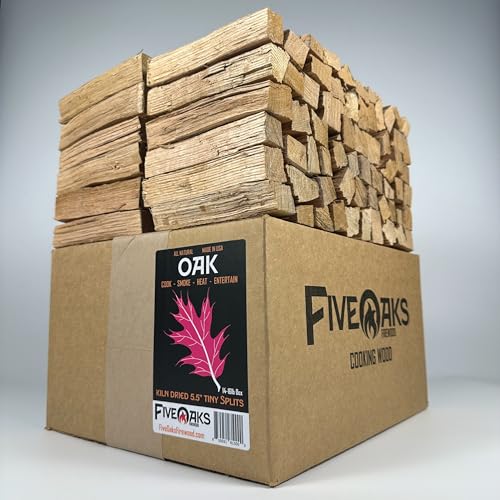 Kiln Dried Oak Pizza Oven Wood - Medium Box 14-16lbs for Ooni Gozney Solo Stove