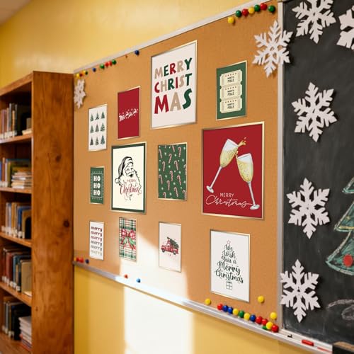Pasimy 12-Piece Christmas Poster Set — Vintage Farmhouse Holiday Wall Prints