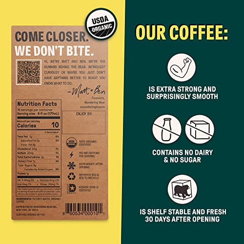 Organic Cold Brew Coffee on Tap - Original Black 96 Fl Oz Pack