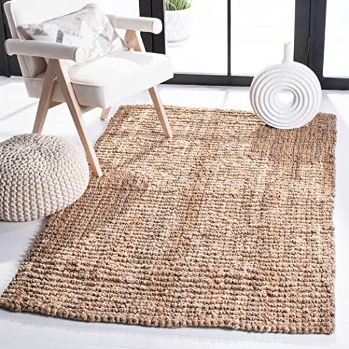 Natural Fiber Accent Rug 3x5 - Handwoven Jute Area Rug - Neutral