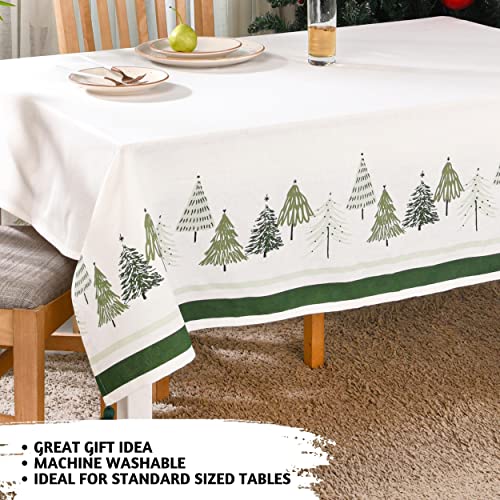 Folkulture Christmas Story Rectangular Table Cloth 60x102 Inch for Holiday Decor