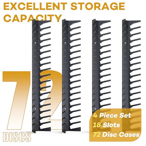Funturbo 4-Pack Wall-Mount Video Game Storage Shelves for PS, Xbox, Switch Discs