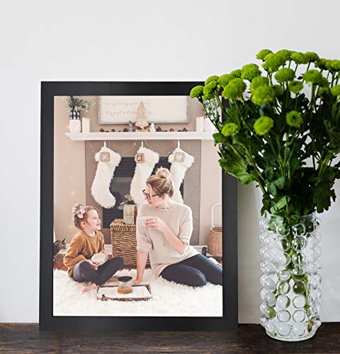 Golden State Art 16x20 Black Wood Picture Frame with Real Glass - 1 Pack