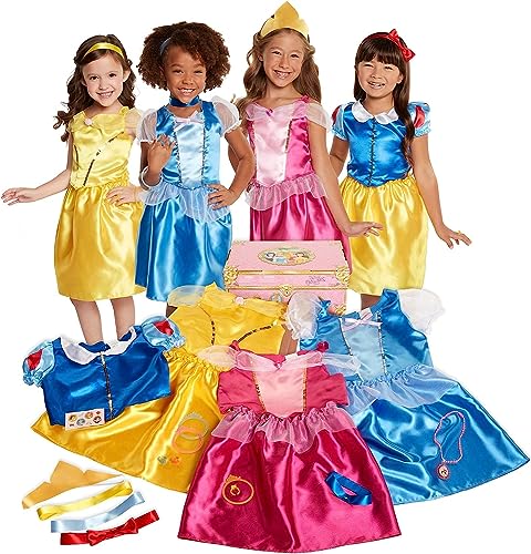 JAKKS Pacific Disney Princess Dress Up Trunk Deluxe 21-Piece Costume Set - New Deluxe Variant