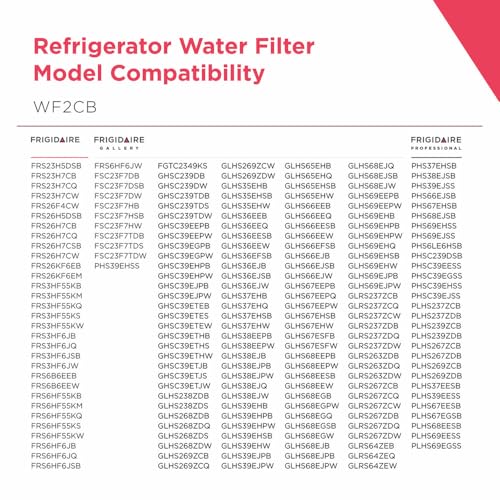 Refrigerator Water Filter Replacement WF2CB for Fresh Tasting Water