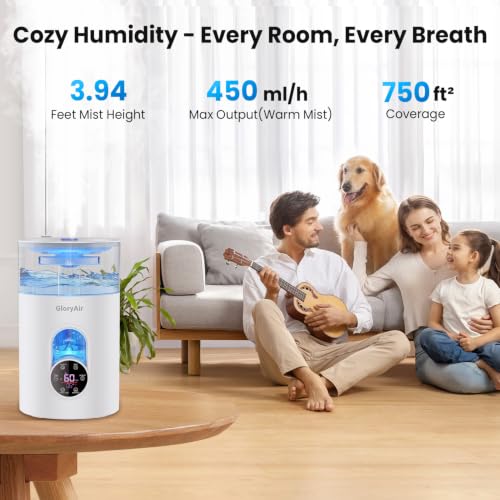 Large Room Humidifier with Cool & Warm Mist 6L for Bedroom and Living Room