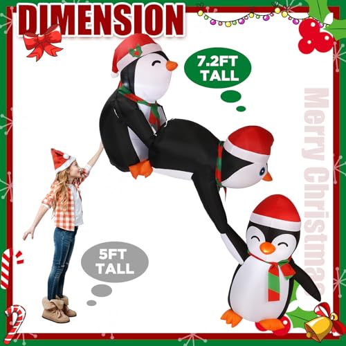 Soulchen 7ft Penguin Christmas Inflatable Roof Decor - Scented? (Variation: Penguin) Outdoor