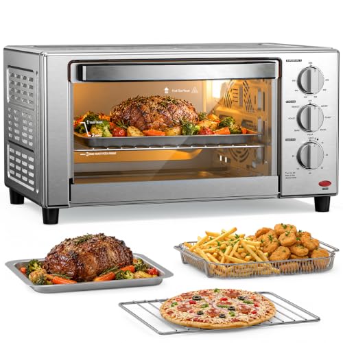 Kismile Air Fryer Toaster Oven, 1500W, 7-in-1 with Fry, Convection,
