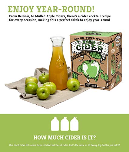 Hard Cider Kit - Craft A Brew Homebrewing Starter Set - 1 Gallon Variation