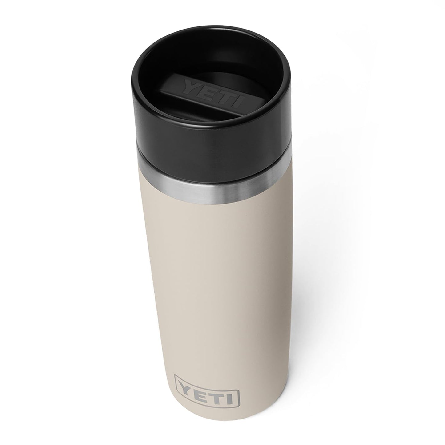 YETI Rambler 16 oz Travel Bottle, Stainless Steel, Vacuum Insulated with Leakproof Commuter Cap, Cape Taupe