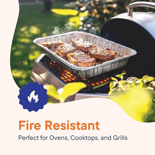 Disposable Aluminum 9x13 Baking Pan Trays - Heavy Duty Food Containers 30-Pack Variation 30