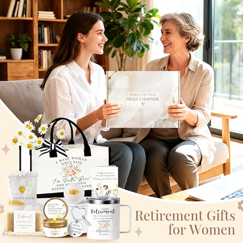Retirement Gift for Women 2026 | Thoughtful Coworker, Teacher, Grandma, Mom Presents