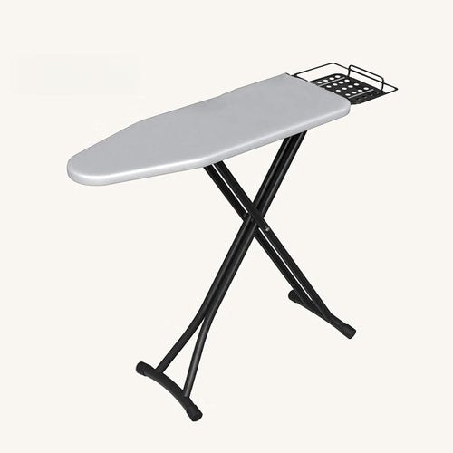 Deluxe Ironing Board - Foldable Design with Heat-Resistant Cover & Thick Felt Pad | Silver/Grey