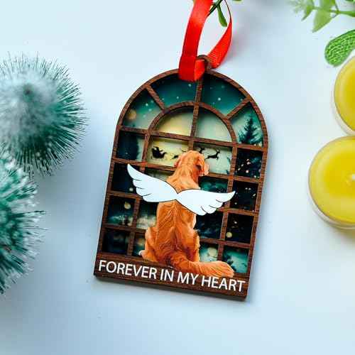 Golden Retriever Christmas Ornament, Golden Retriever Memorial Gift for Dog Lover, Mom, Dad