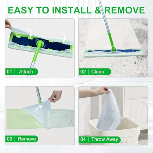 40 Count XL Wet Pads Refills for Swiffer Sweep XL Mop - Pet Hair & Stain Removal