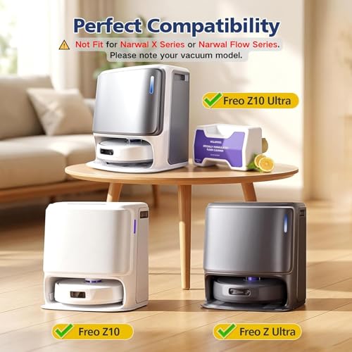 Robot Vacuum & Mop Floor Cleaning Solution for Narwal Freo Z Ultra - 2 Pack