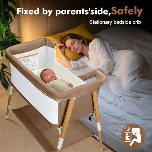 Baby Bassinet, 3 in 1 Bedside Bassinet Sleeper for Newborn, Portable