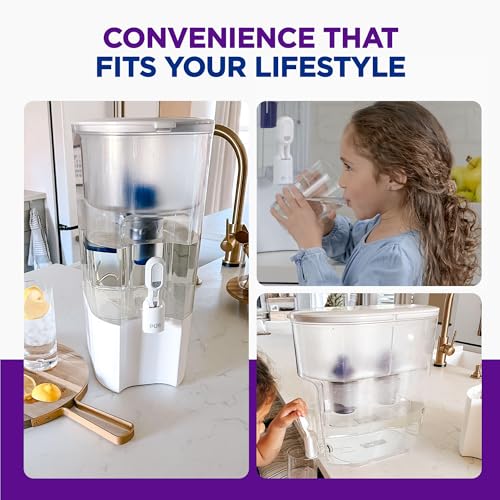 PUR XL 44-Cup Water Filter Dispenser with 2 Genuine Filters - Large Capacity