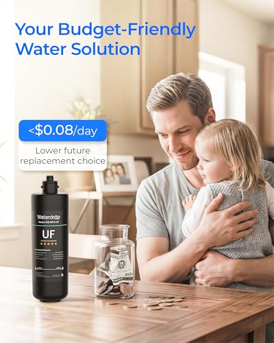 Waterdrop RF10-UF Water Filter Replacement for WD-10UA/10UA-UF/10UB/10UB-UF - Black