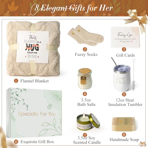 Fyroax Mhlw01 Sympathy Gift Basket for Loss of Loved Ones - Bereavement Care Package for Women & Men