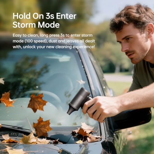 JISULIFE Portable Handheld Fan Grey 9000mAh, 100 Speeds, 25H Battery, 3-in-1