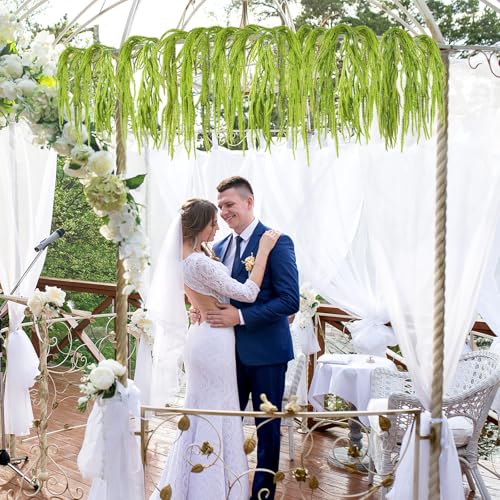 Artificial Amaranthus Flowers 24 Pcs, Green, 24 Inch for Wedding & Decor