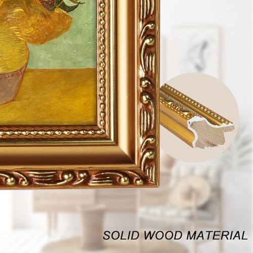 Vintage Gold 16x20 Inch Picture Frame - Ornate Victorian Wood Design (New Gold)