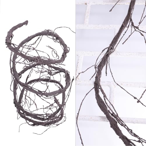 118"Brown M Creepy Flexible Tree Branches Faux Grapevines Garland Halloween
