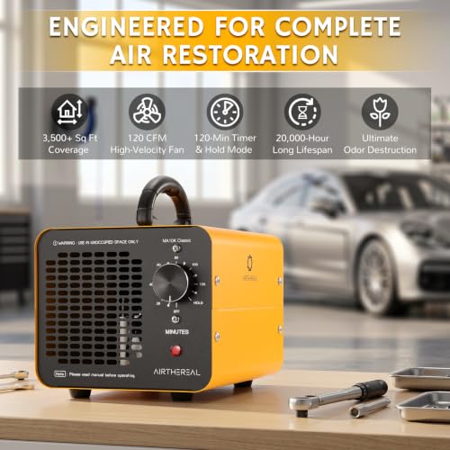 Ozone Generator for Large Spaces 3500+ Sq Ft 10,000mg/h with Honeycomb Tech