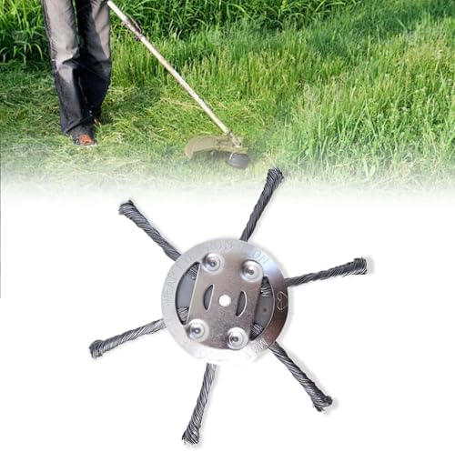 Steel Wire Grass Trimmer Head by 2025 - 6-Inch Universal Replacement for Electric Trimmers | 6 Blades